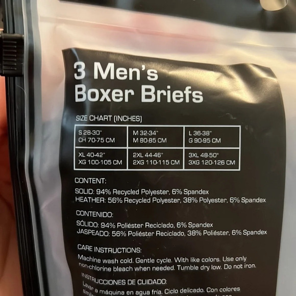 NWT Athletic Works (3 pack) Men's Boxer Briefs - Picture 3 of 7